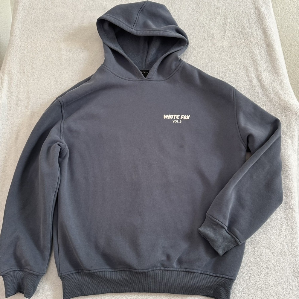 White Fox Vol.3 Women's Pullover Hoodie Size M/L Ocean Blue - Picture 1 of 9